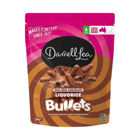 Darrell Lea Milk Chocolate Bullets 204g