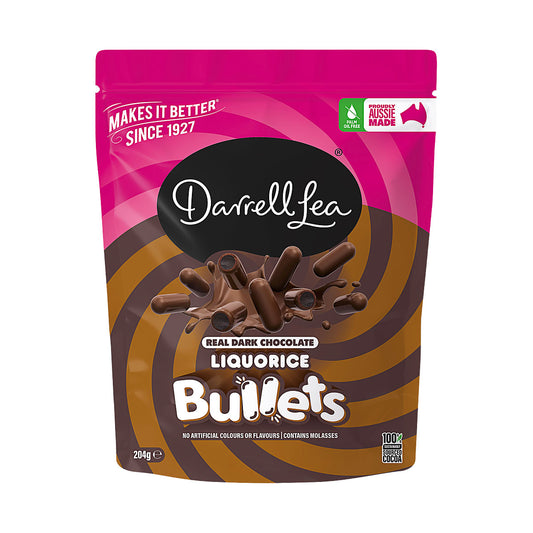 Darrell Lea Dark Chocolate Bullets 204g