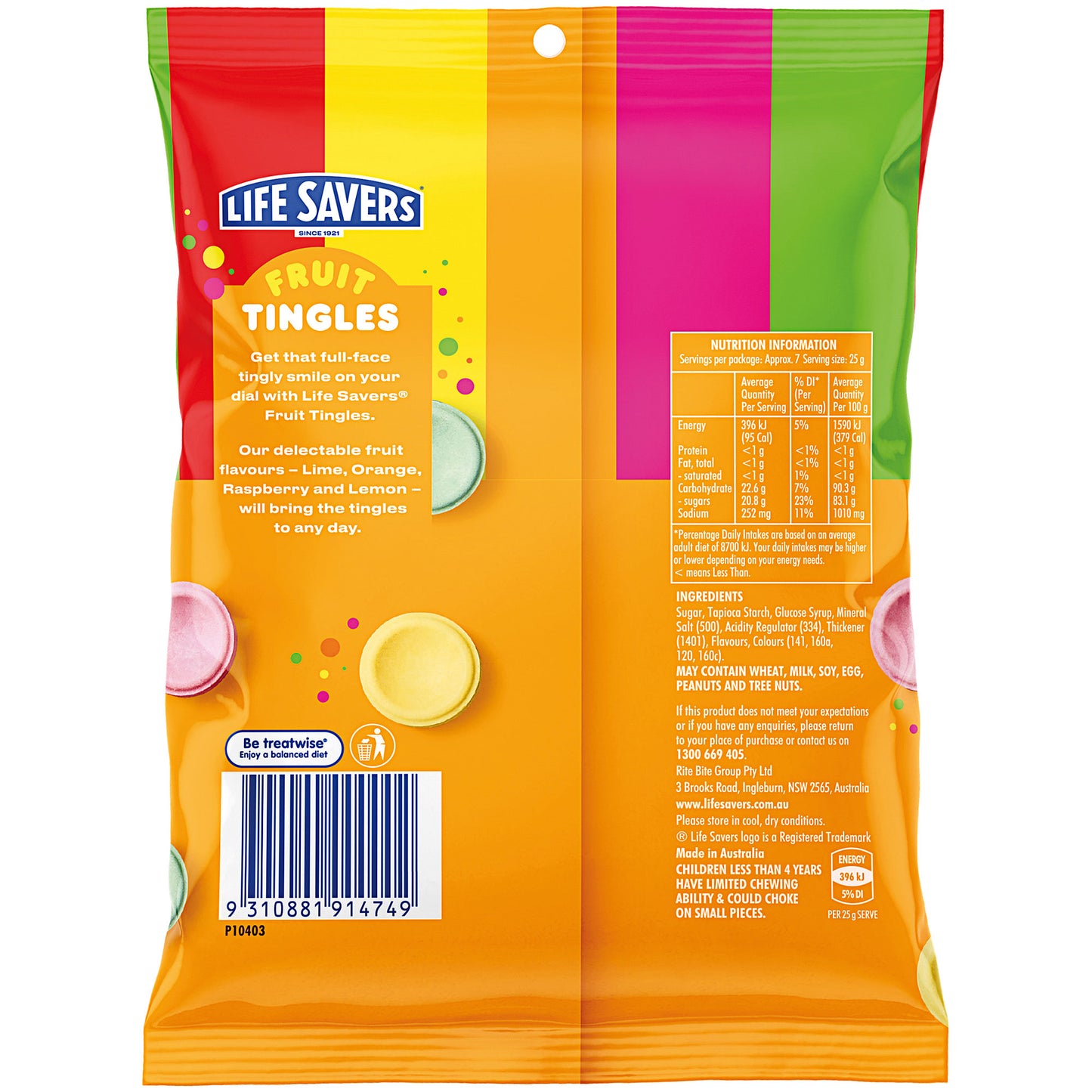 Life Savers Fruit Tingles 150g