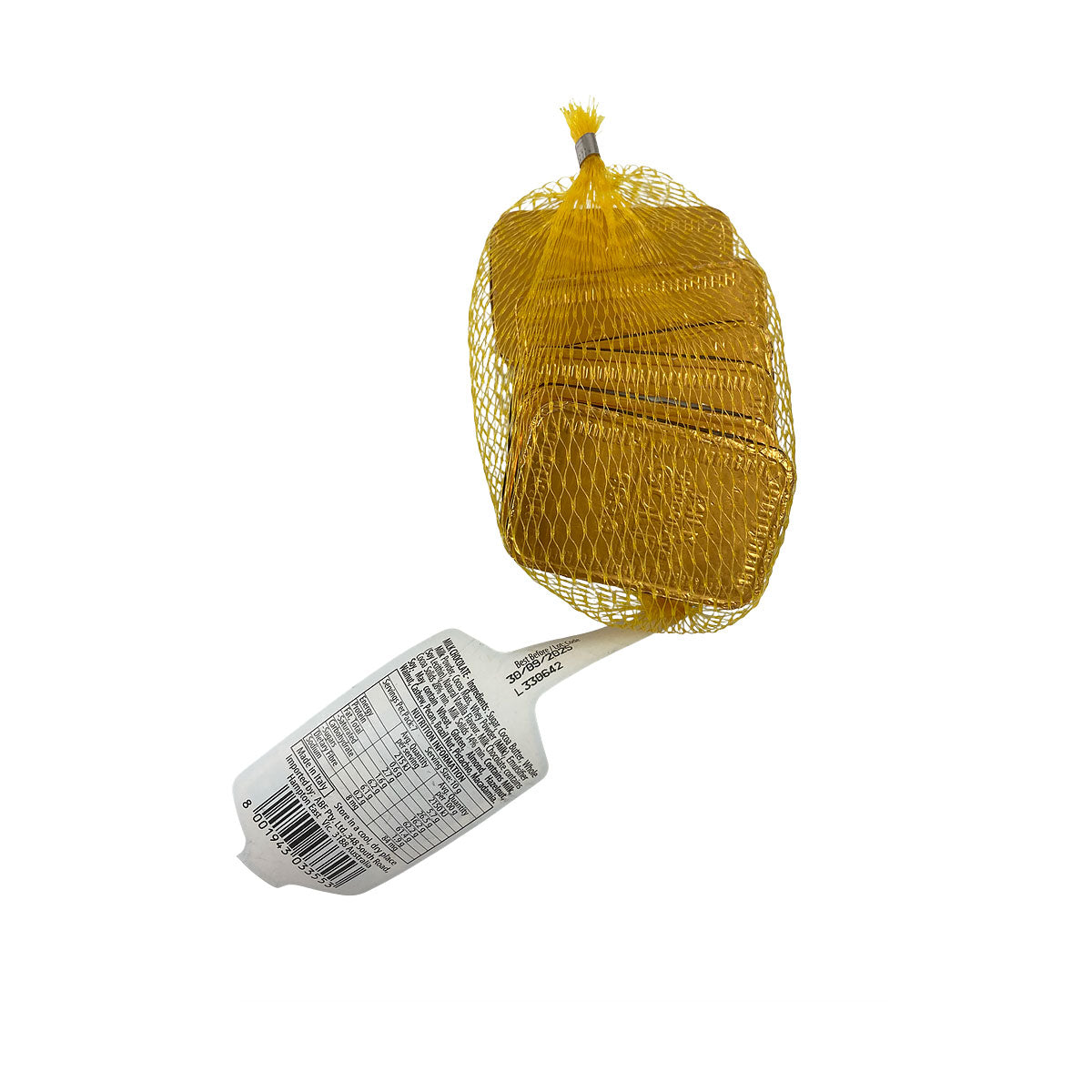 Milk Choc Gold Bars Mesh Bag 70g