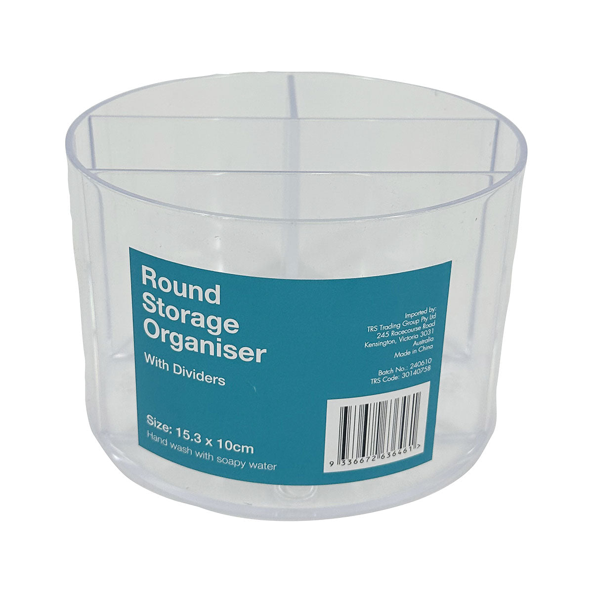Round Storage Organiser With Dividers