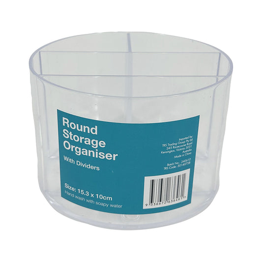 Round Storage Organiser With Dividers