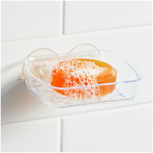 Clear Suction Soap Holder