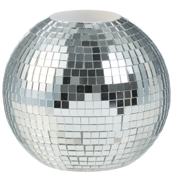 Pen Cup Mirror Ball Assorted