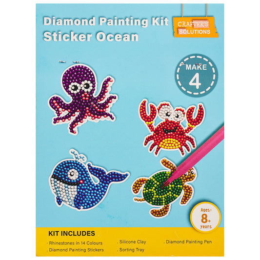 Diamond Painting Sticker Ocean 4pc