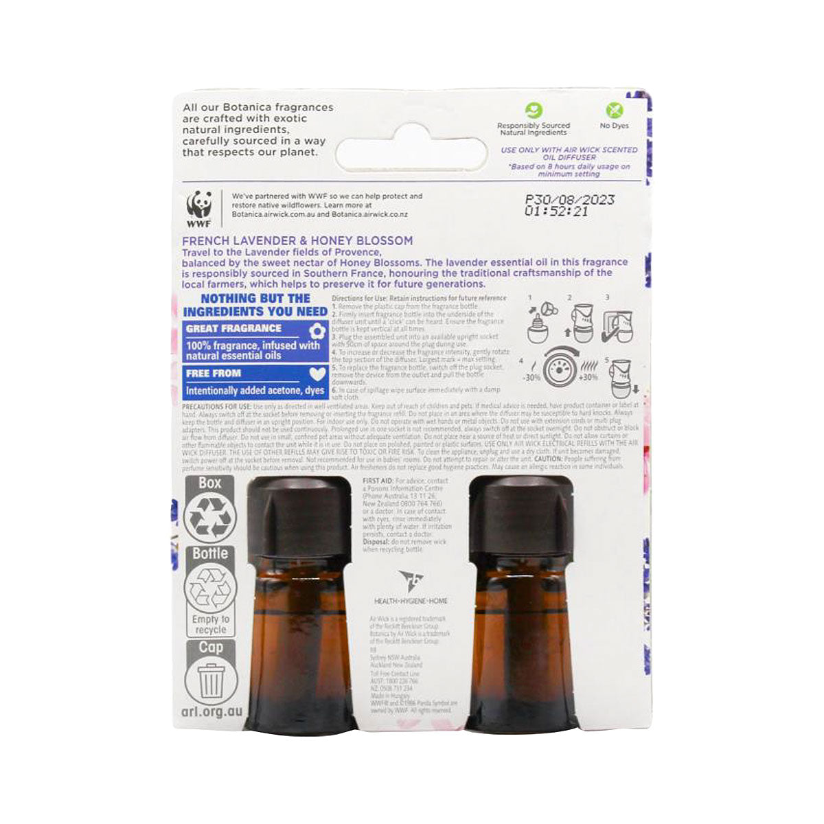 Air Wick Botanica Refill Lavender & Honey 19mL 2pk