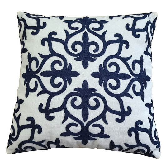 Porto Square Embroidered Cushion Assorted