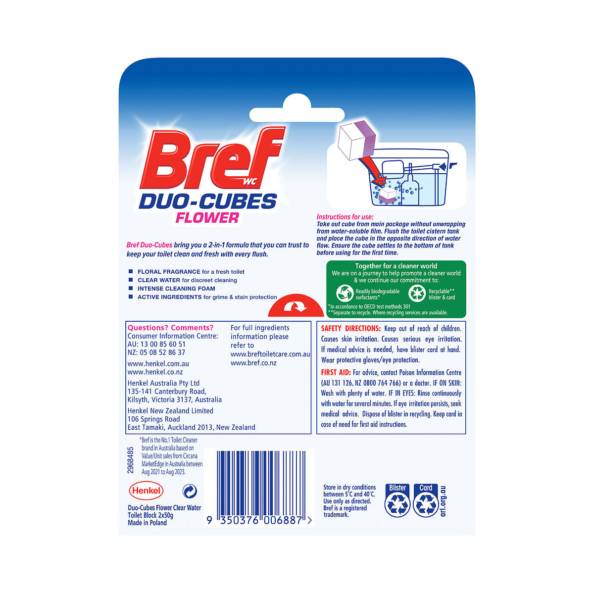 Bref Duo-cubes 2in1 Flower 2pk