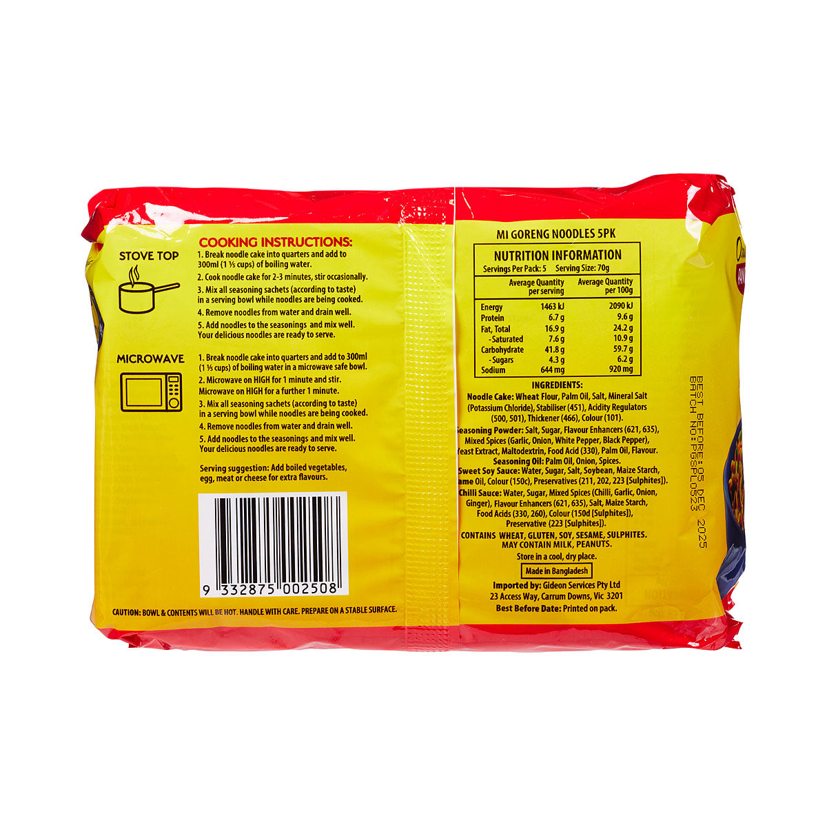 Oriental Pantry Noodles Mi Goreng 350g 5pk