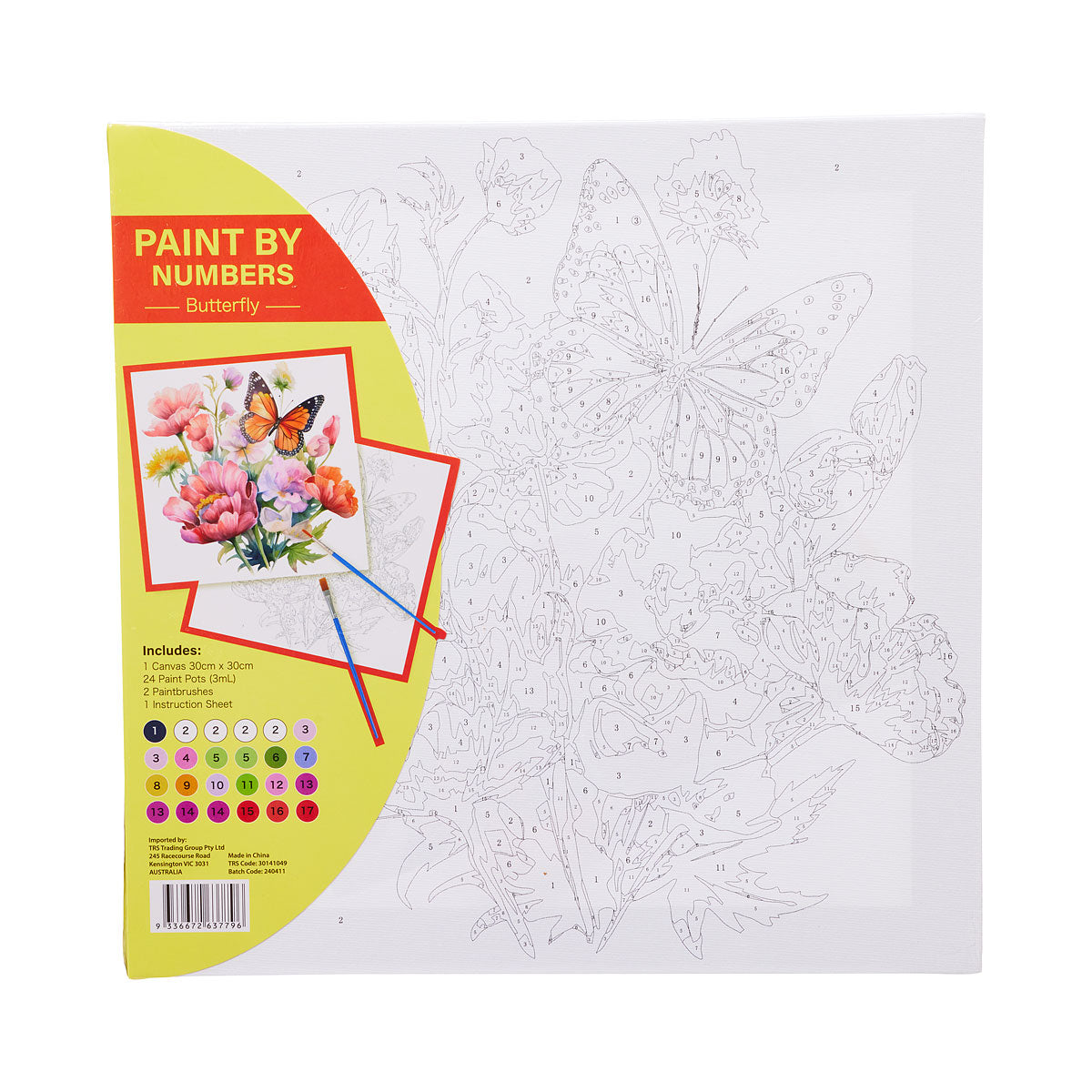 Paint By Number Garden 30x30cm Assorted