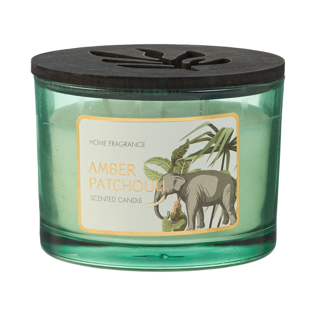 Candle 3-Wick Leaf Lid Assorted