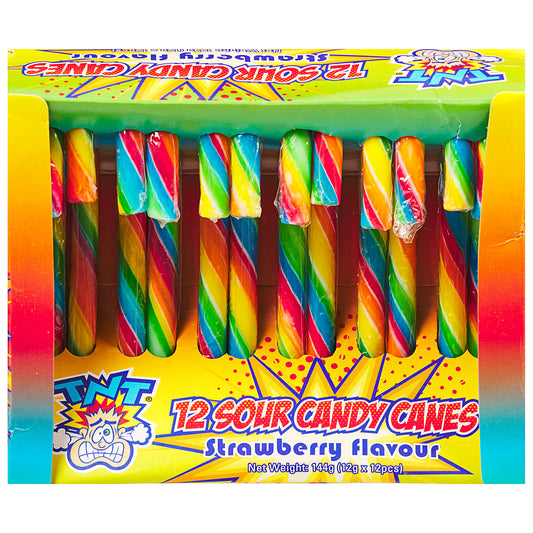 TNT Rainbow Candy Canes 12Pk