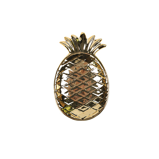 Pineapple Trinket Dish Gold