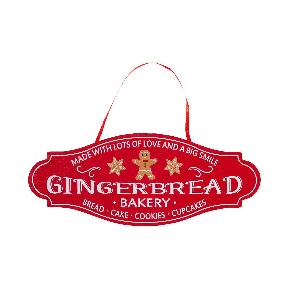 Christmas Gingerbread Wall Plaque Small Assorted