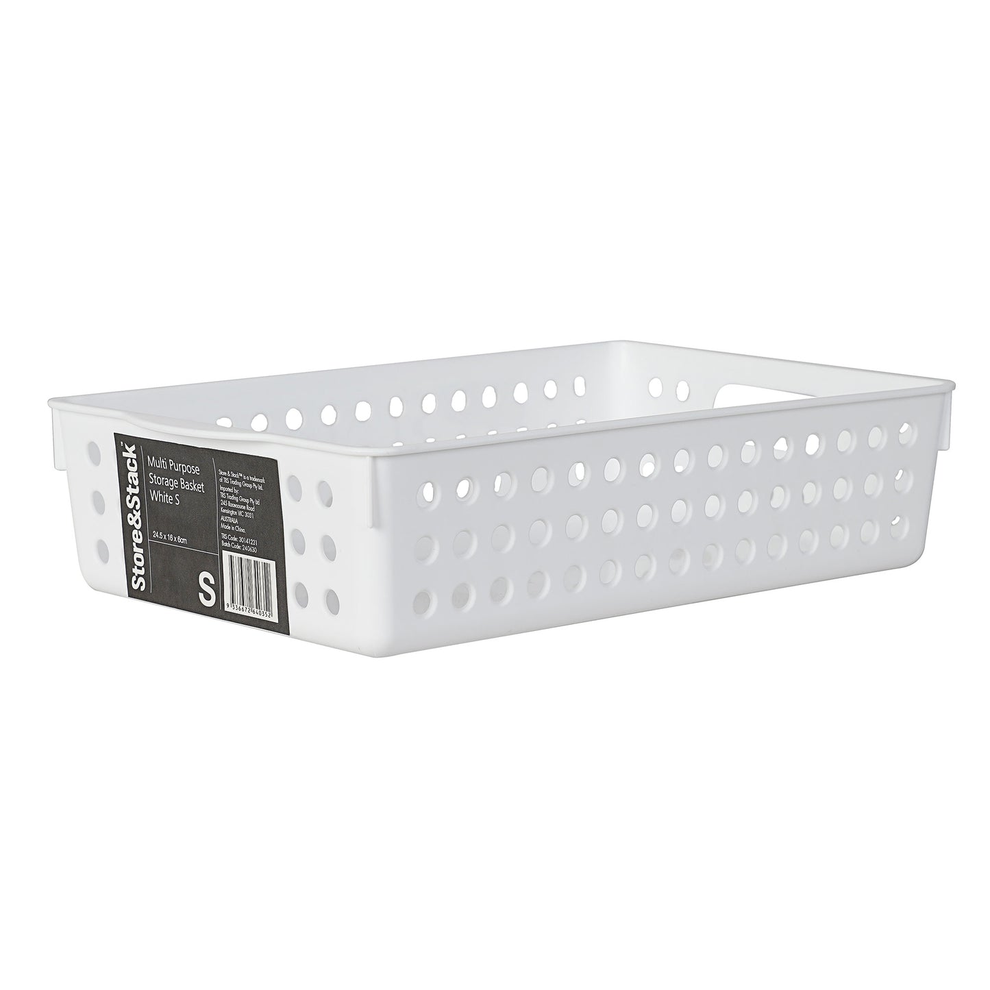 Multipurpose Storage Basket White Small