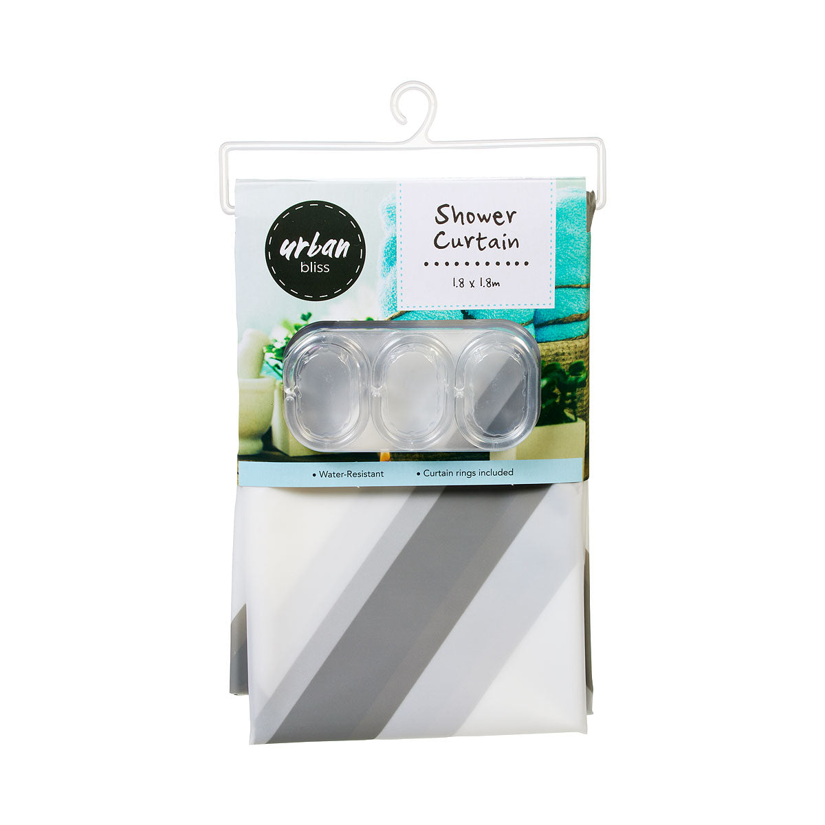 Shower Curtain With Rings Assorted