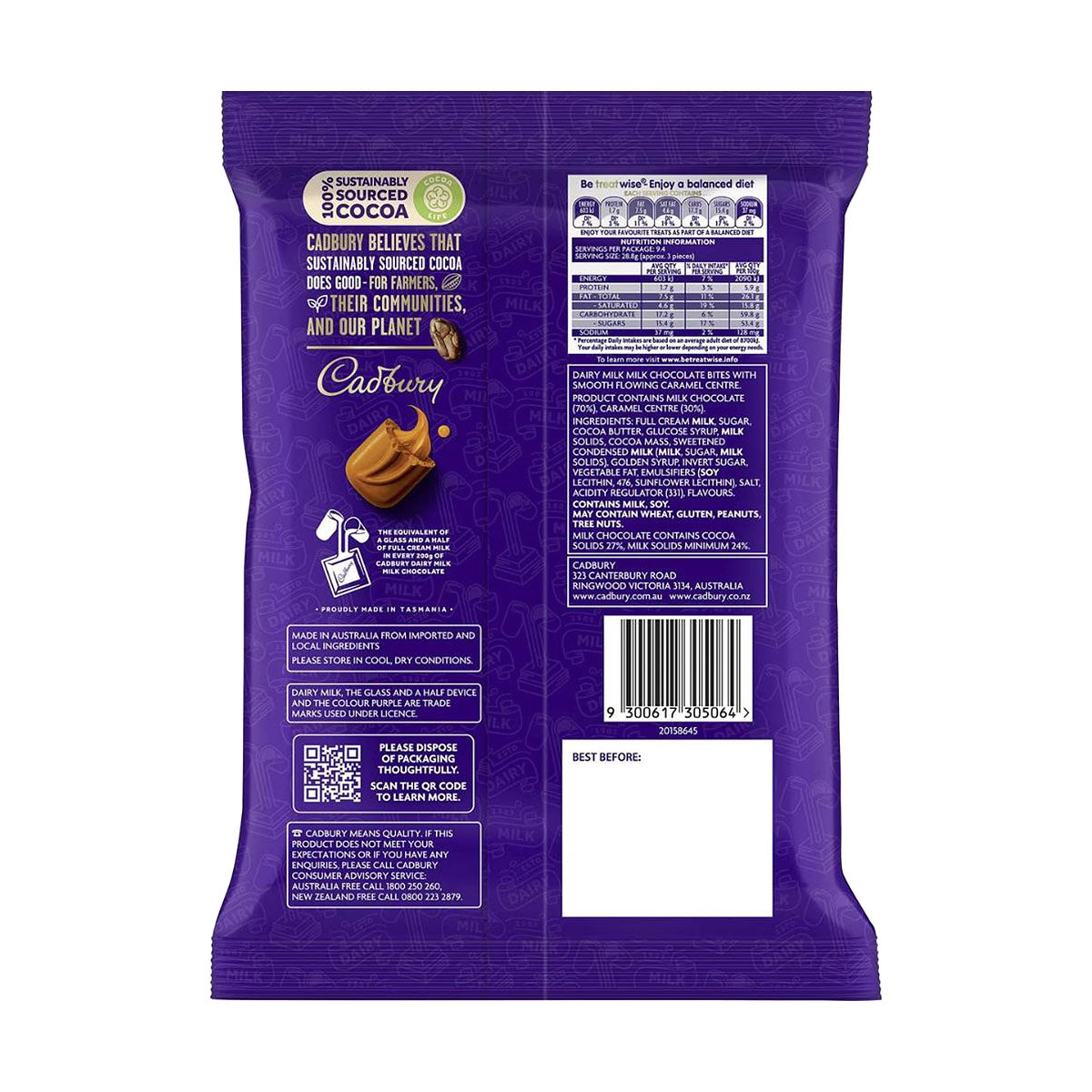 Cadbury Caramello Bites 270g
