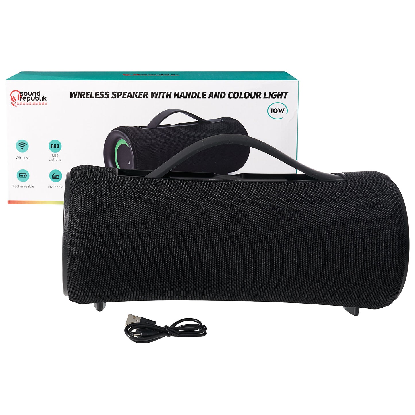 Wireless Speaker With Handle & Light