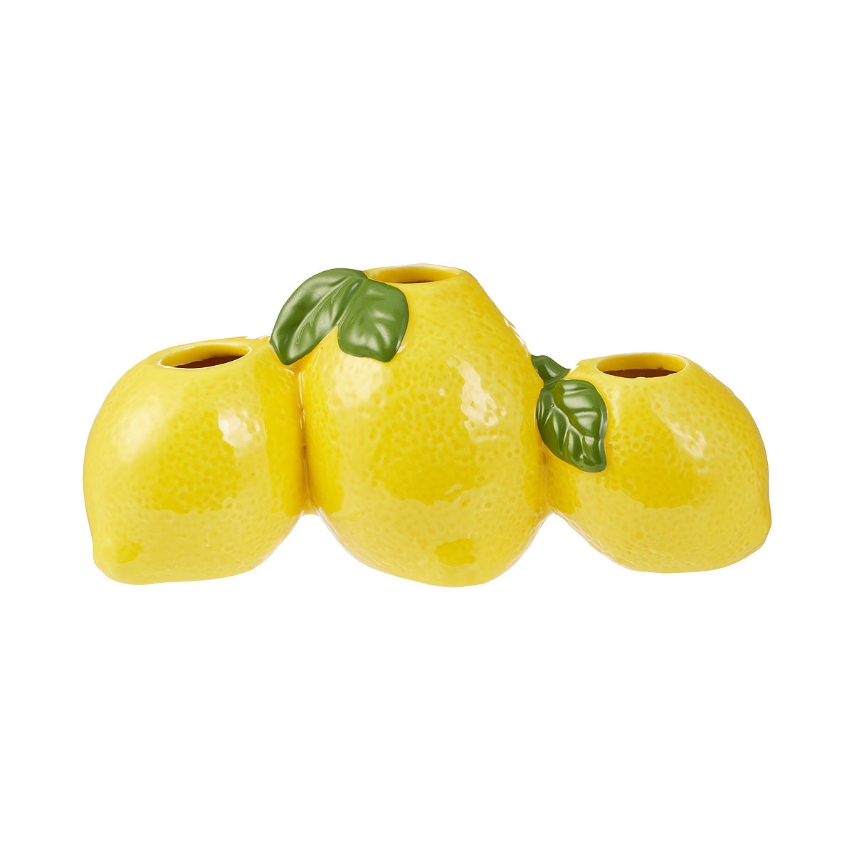 Ceramic Bud Vase Strawberry/Lemons 21x8cm