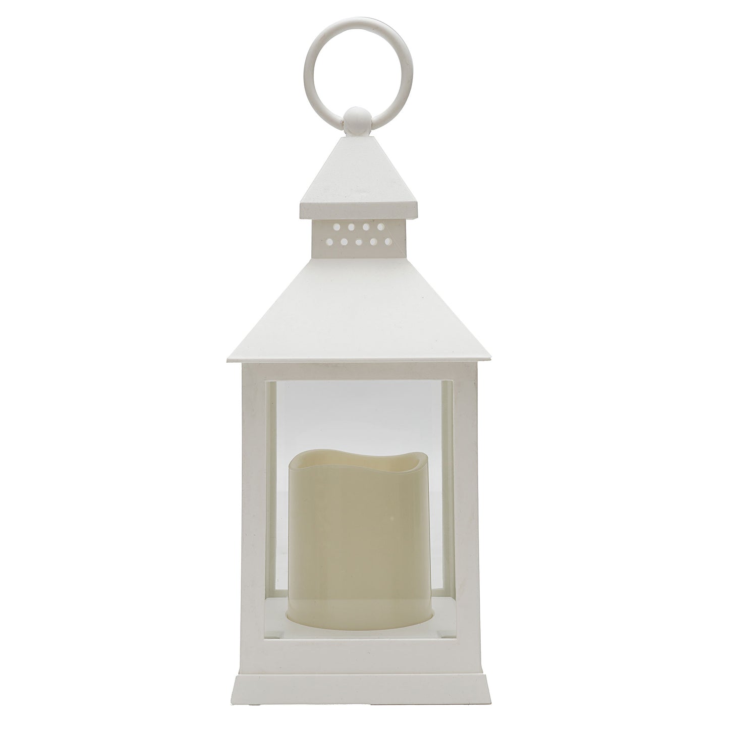 Christmas LED Lantern White/Red/Black 24cm