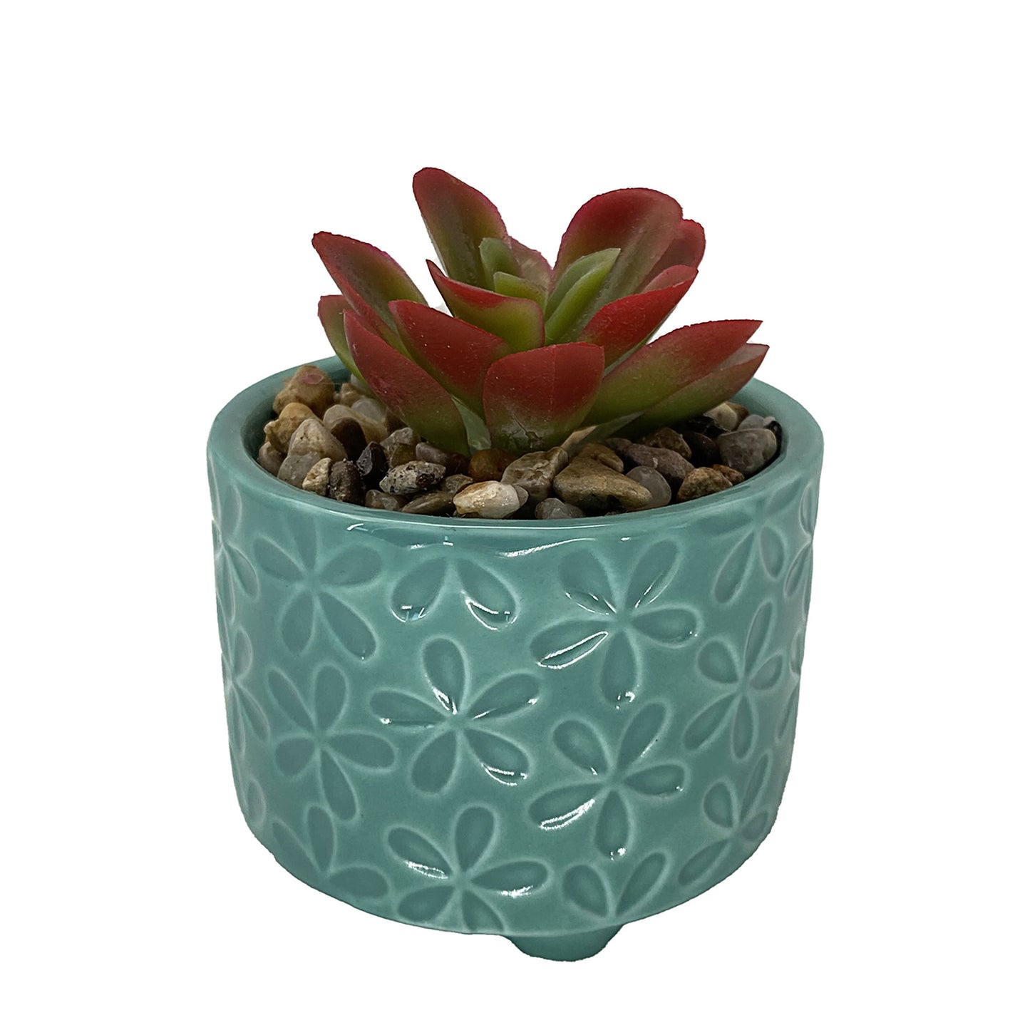 Havana Faux Succulent In Ceramic Pot Assorted