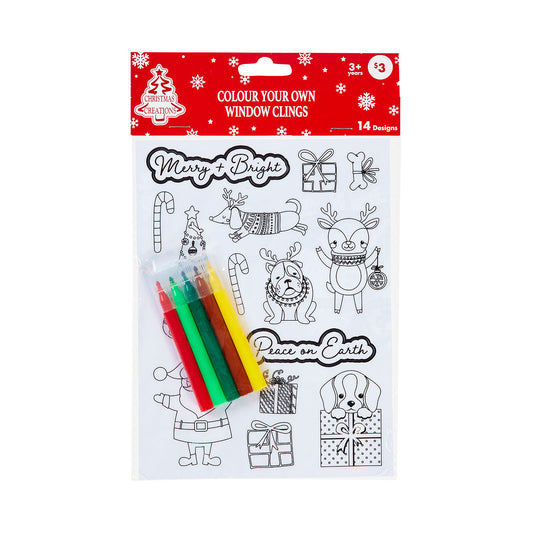 Colour Make Your Own Window Cling Assorted