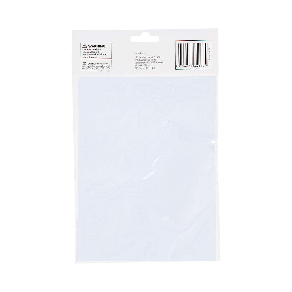Colour Make Your Own Window Cling Assorted