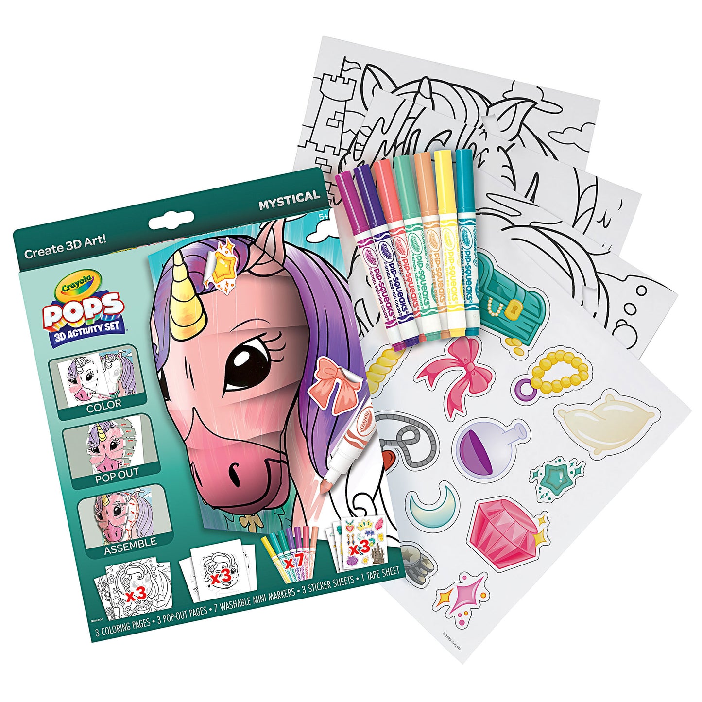 Crayola Pops 3D Activity Mystical Sets