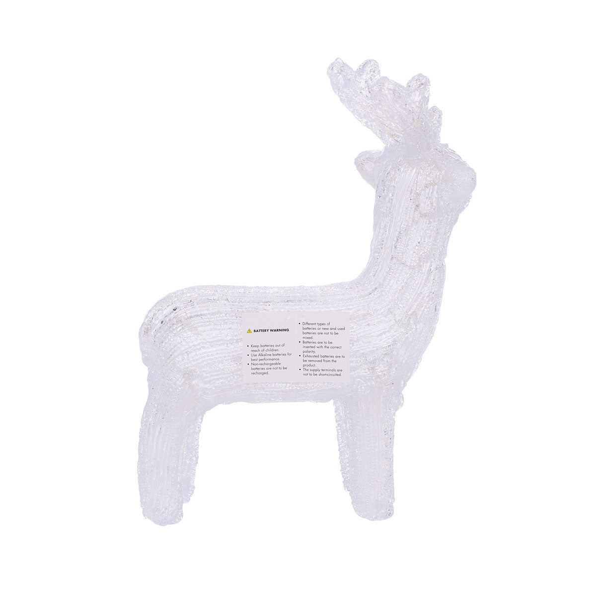 Christmas Battery-Operated Acetate Reindeer Figurine
