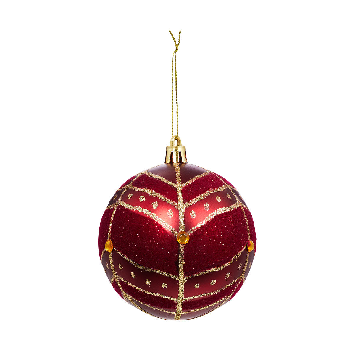 Christmas Bauble Glitter/Gemmed/Matte Assorted