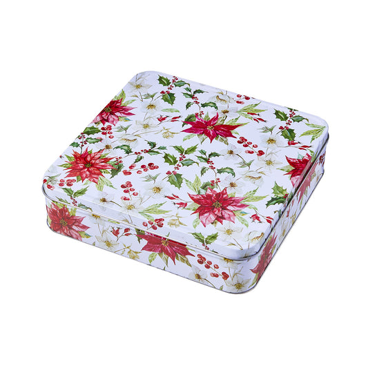 Christmas Square Tin 23.5 x 23.5cm