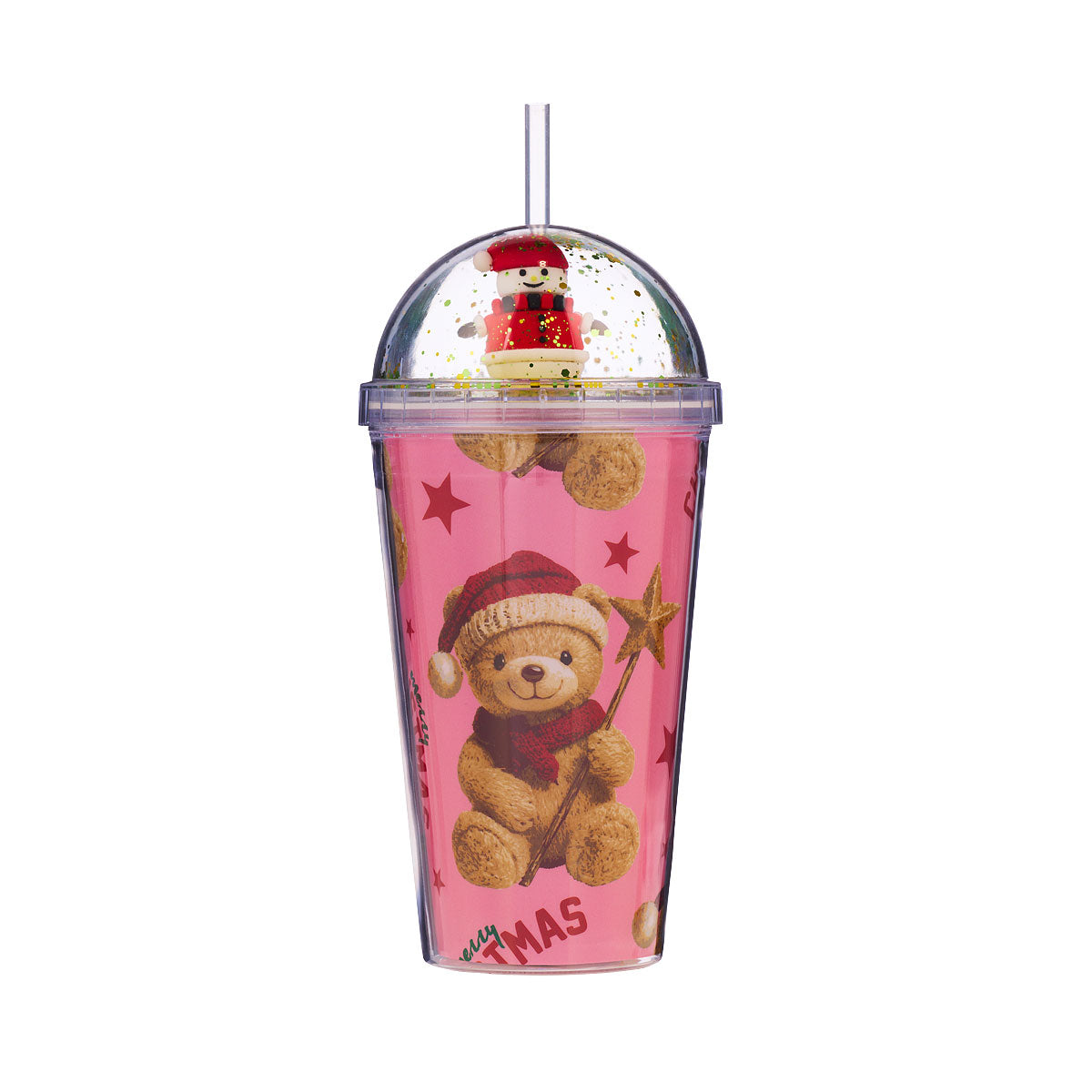 Christmas Dome Lid Tumbler Assorted