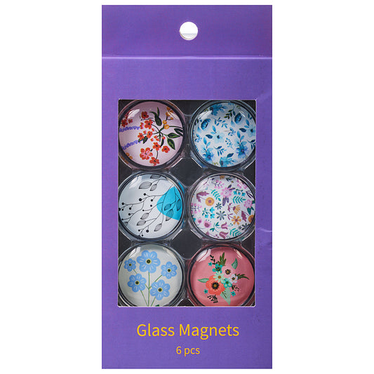 Blossoms Magnets 6pk Assorted