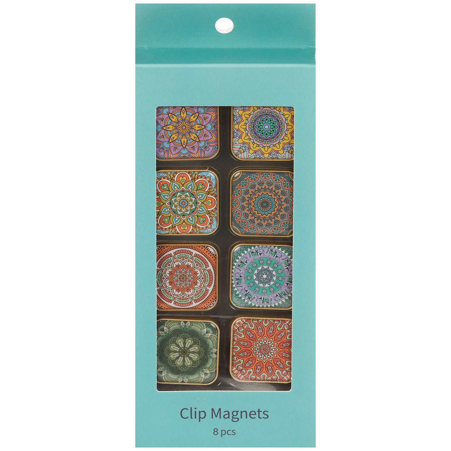 Kaleidoscope Clip Magnets 8pk