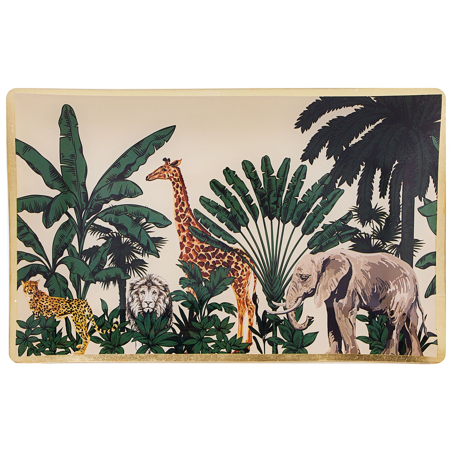 Safari Platter Glass Rectangle