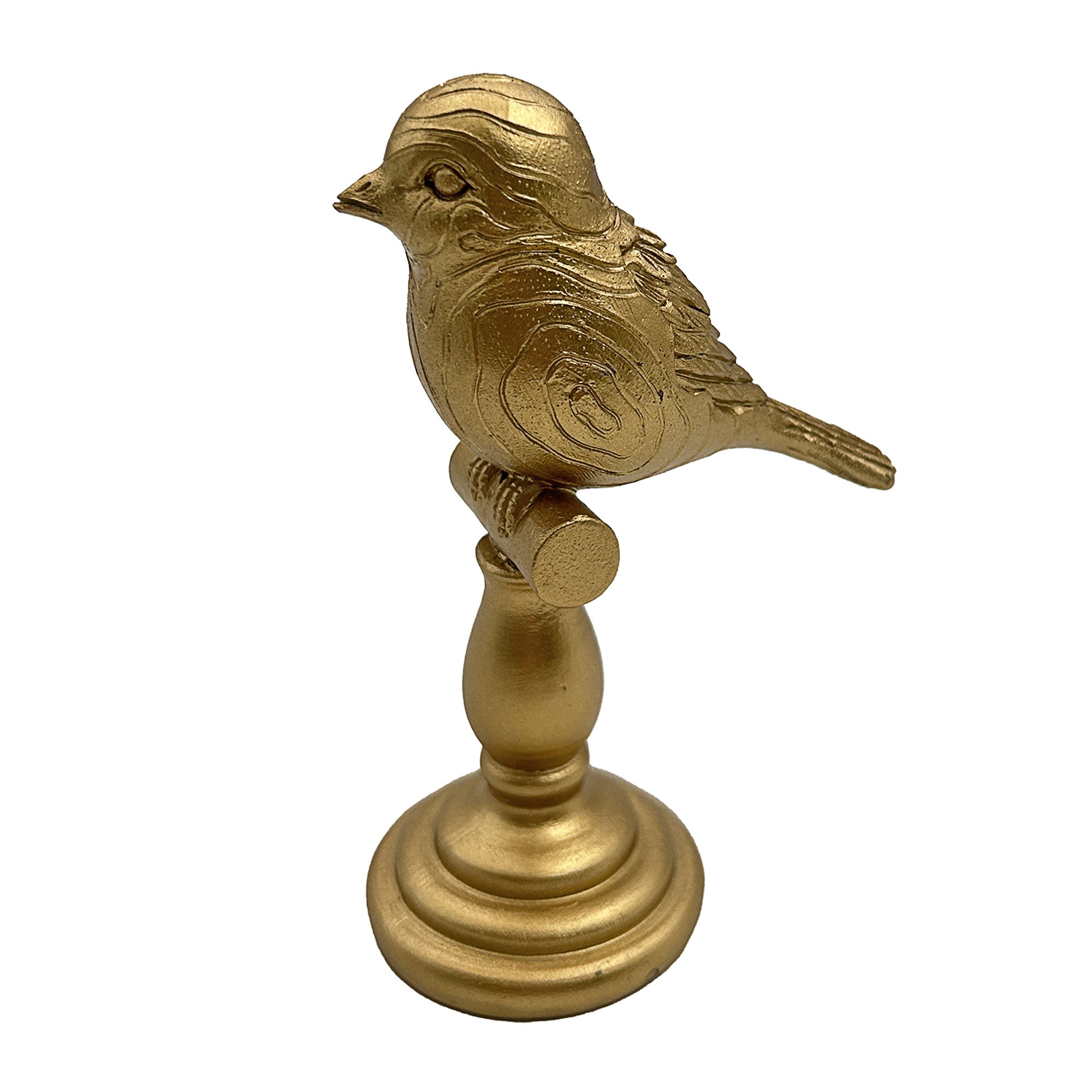Ornament Bird On Stand Gold Ornament – The Reject Shop