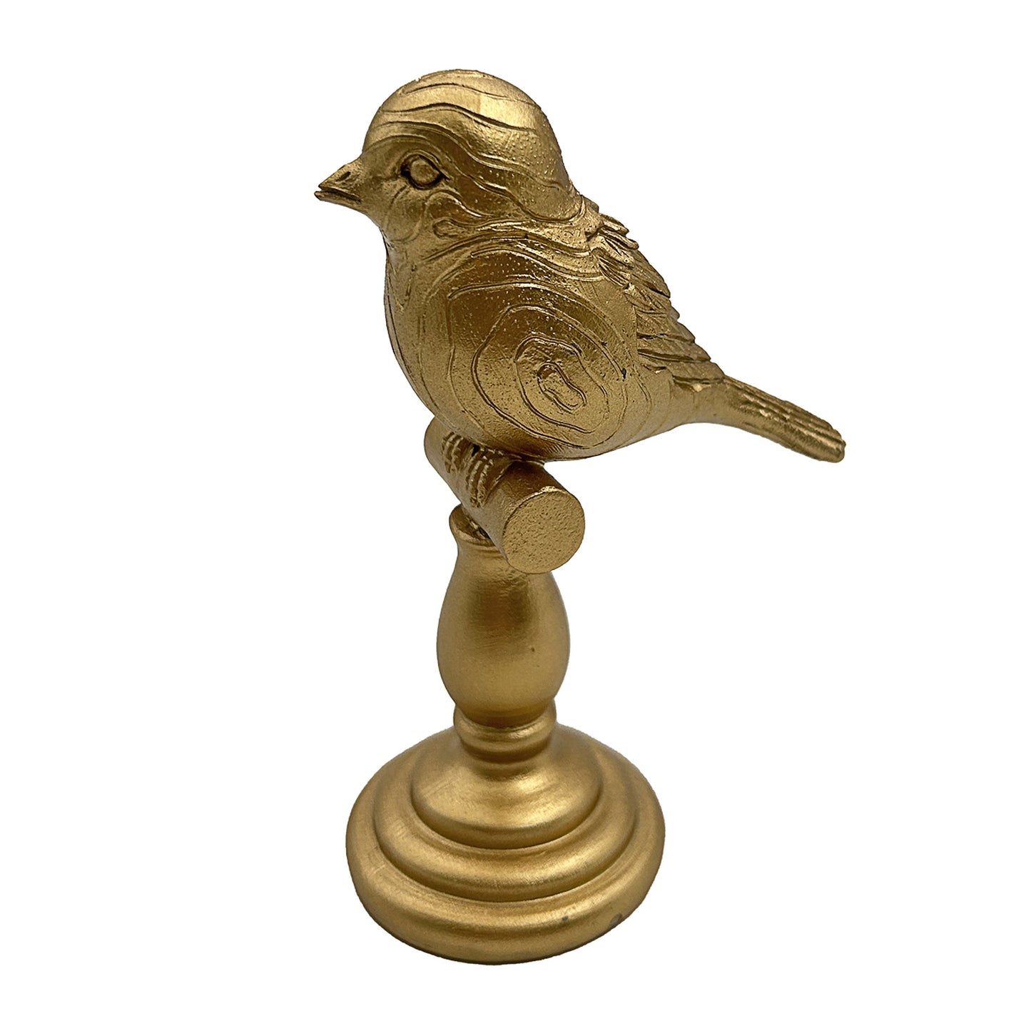 Ornament Bird On Stand Gold Ornament