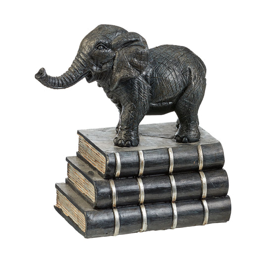 Elephant on Books Ornament