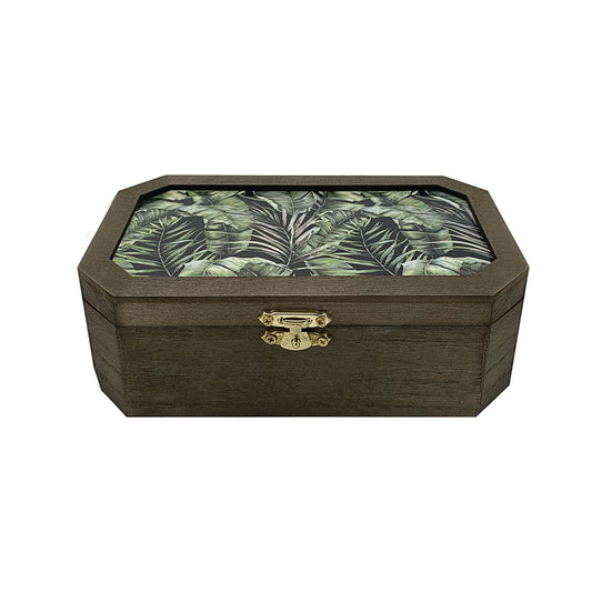 Jungle Trinket Wooden Box