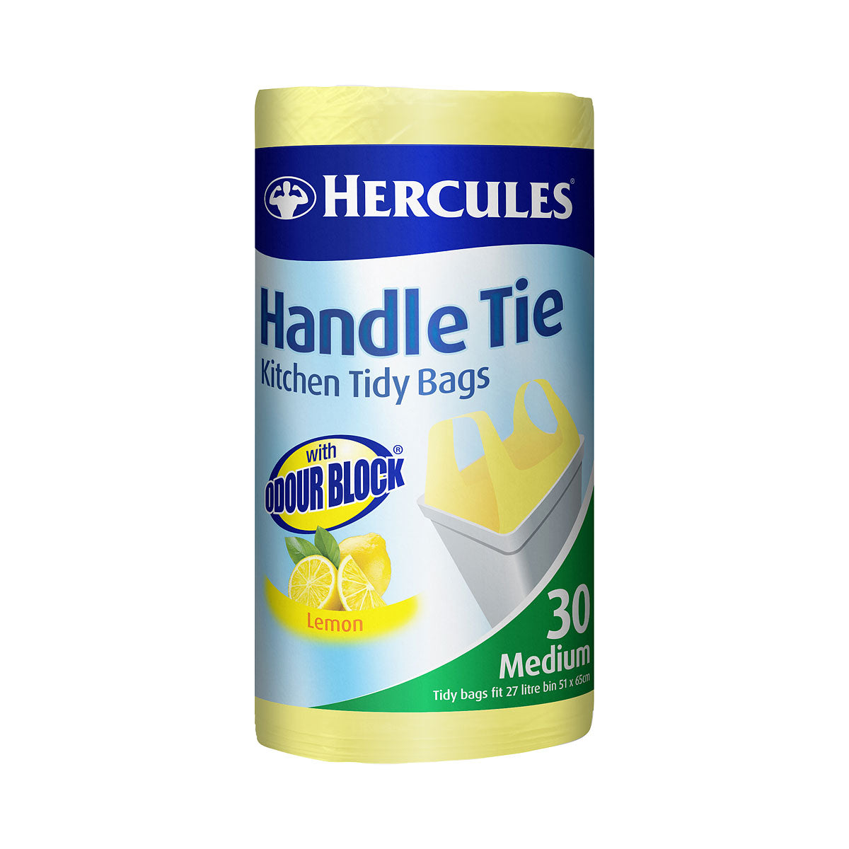 Hercules Kitchen Tidy Bags 27L Medium 30pk Assorted