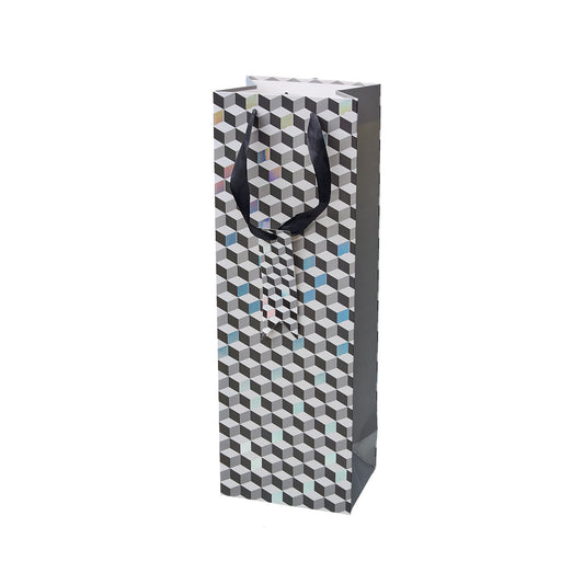 Father's Day Gift Bottle Bag Foil Stripe