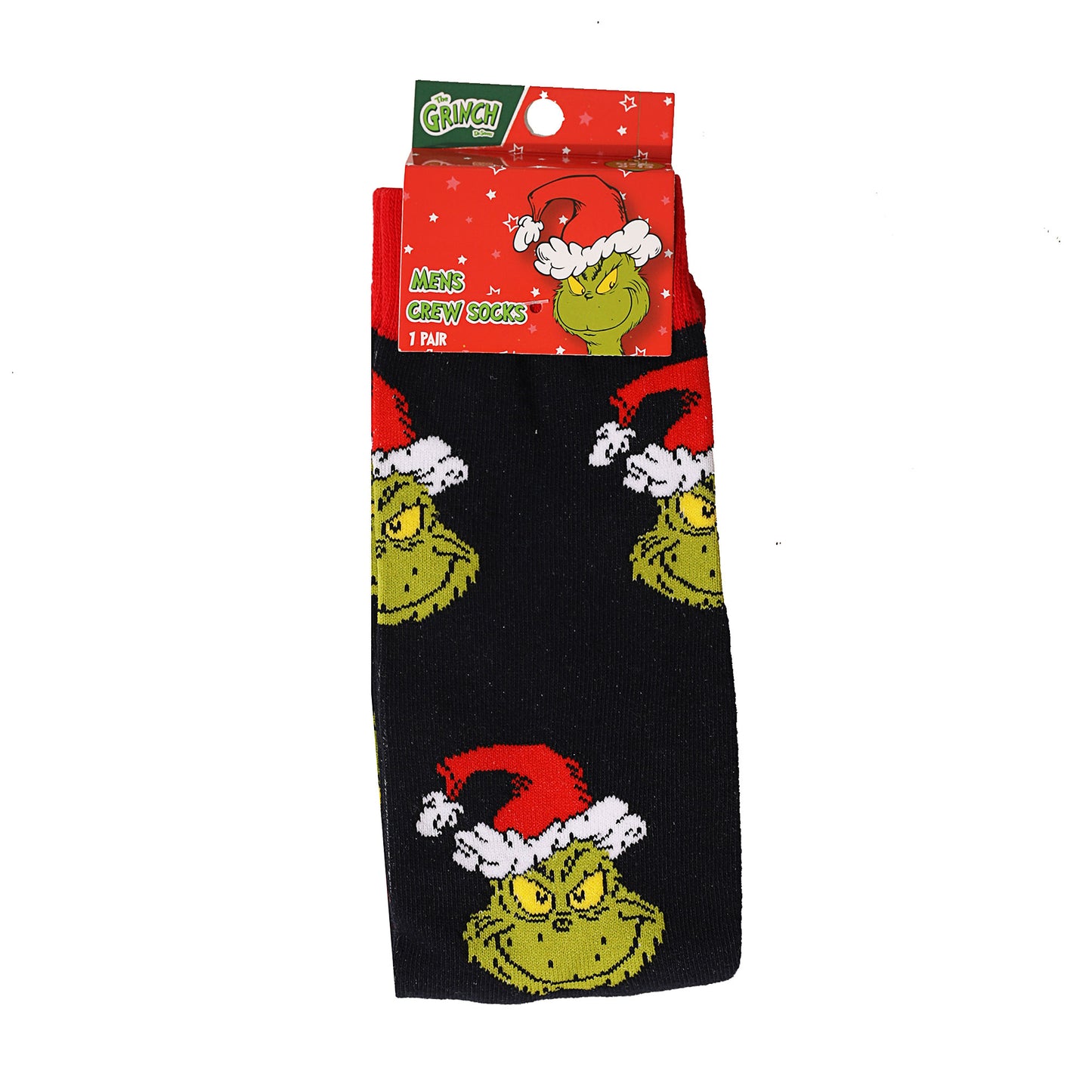 Men's Grinch Knit Socks Navy