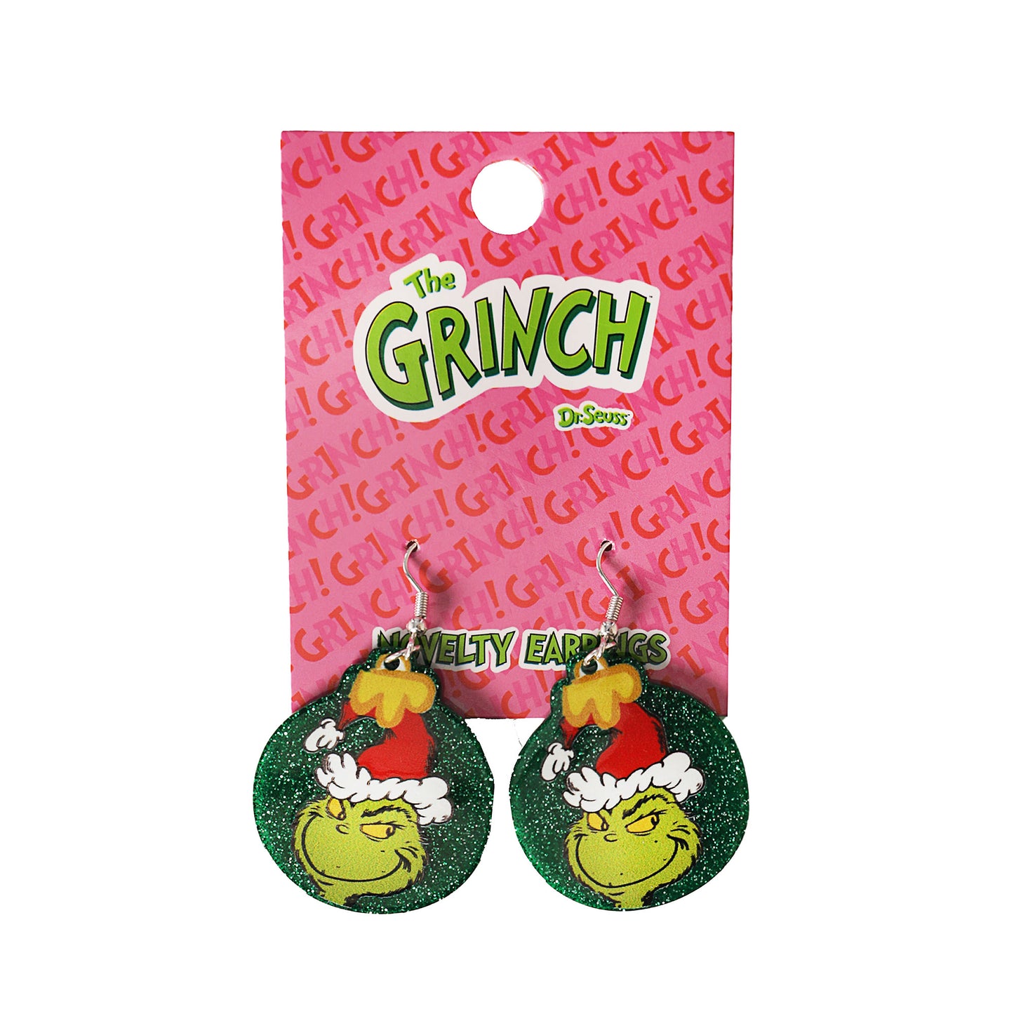 Green Face Earrings