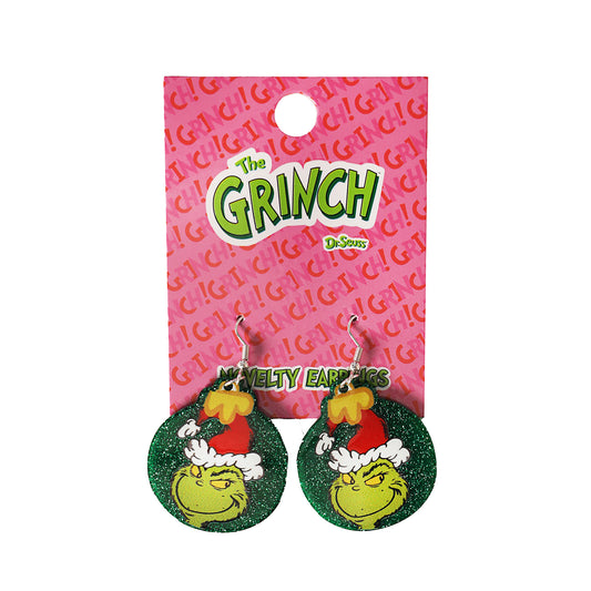 Green Face Earrings