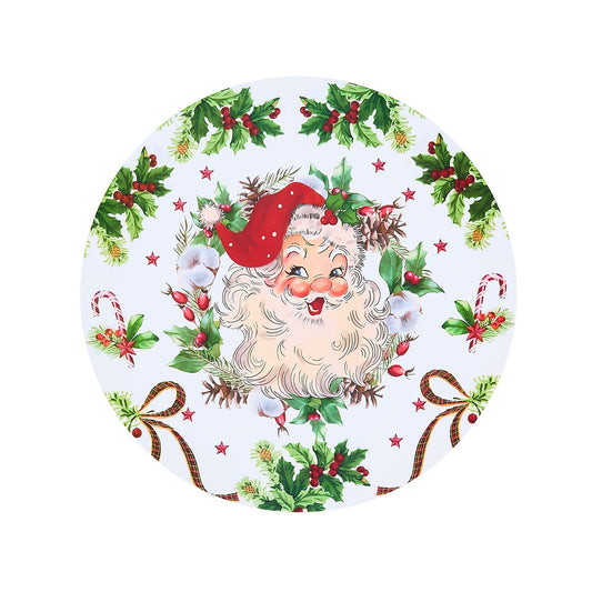 Christmas Round Corkback Placemat Assorted