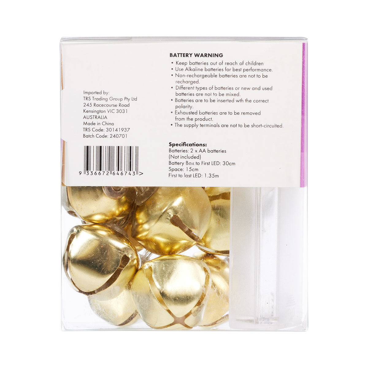 Christmas Battery-Operated Nutbell Lights 10 LED Assorted