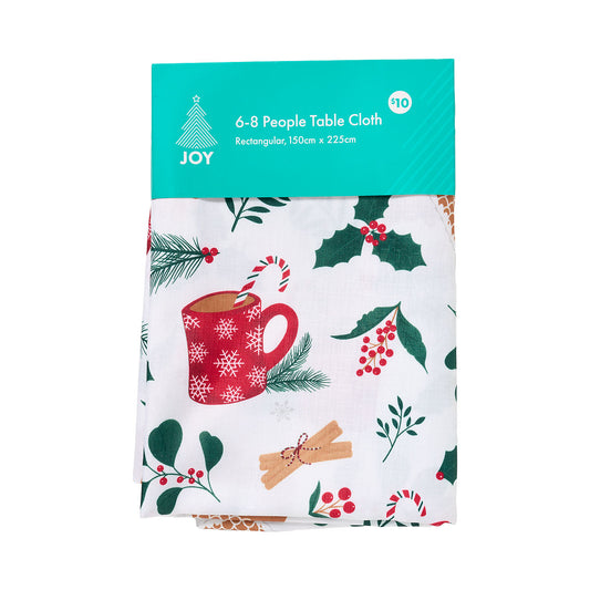 Christmas Printed Fabric Tablecloth 150x225cm