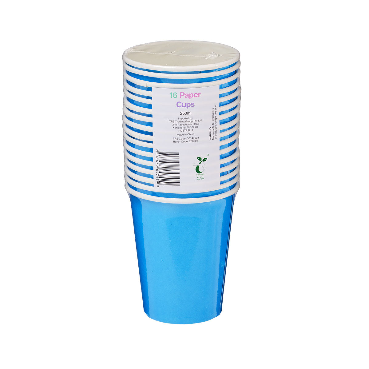 Blue Cups 250mL 16pk