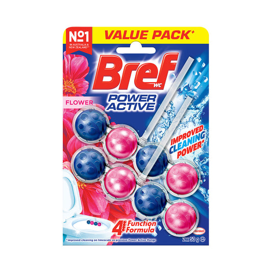 Bref Power Active Toilet Cages Flower Blossom 50g 2pk