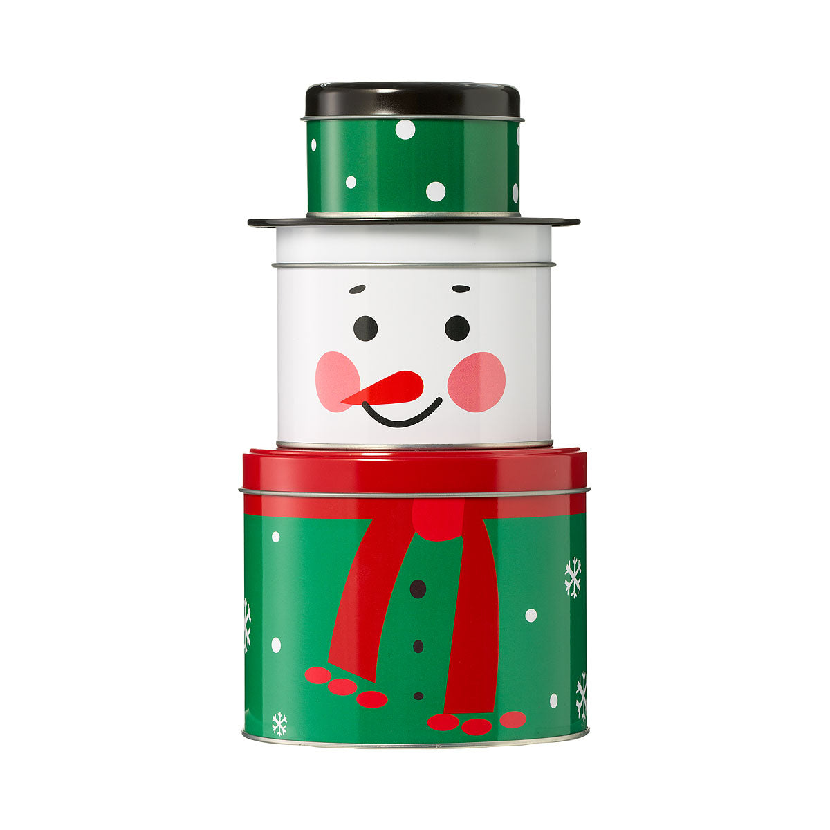 Christmas Santa Tin Set of 3
